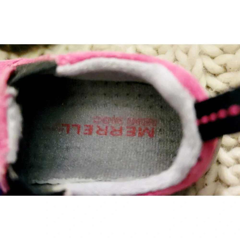 Merrell Jungle Moc Pink Slip On Pink Suede Shoes Baby Size 4